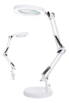 Comprar Lampara Soporte De Escritorio Blanco Y Base Aro De Luz Led Para Manicura Lectura Y Trabajos De Precision Lupa Con Aumento Y Luz Regulable Iluminacion Para Uñas Electronica Artesanias Y Mas Otec