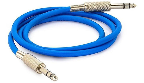 Cabo P10 X P10 - Estéreo, Azul, 1 Metro - Cirilo Cabos