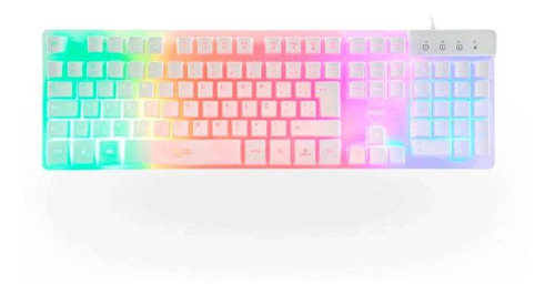 Teclado Gamer Dazz Rapid Fire Asgard Usb 2.0 Branco