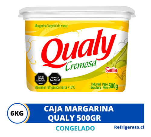 Caja 12un Margarina Qualy 500gr Sadia