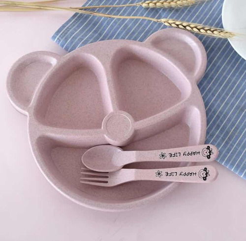 Juego De Vajilla De Alimentación Sin Bpa Para Bebé