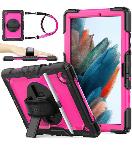 Funda Super Protectora Para Galaxy Tab A8 Sm-x200 (rosa)