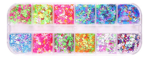 Cv 12 Colores/caja De Lentejuelas Con Purpurina For Uñas 06