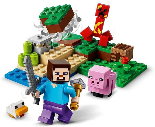 Bloques Para Armar Lego Minecraft  La Emboscada Del Creeper 