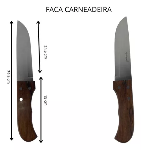 Faca Aço Inox HZ-1183 Cabo Madeira com Cordinha - Pesca e Náutica  Descalvado há 21 anos oferecendo o melhor aos amigos e clientes!