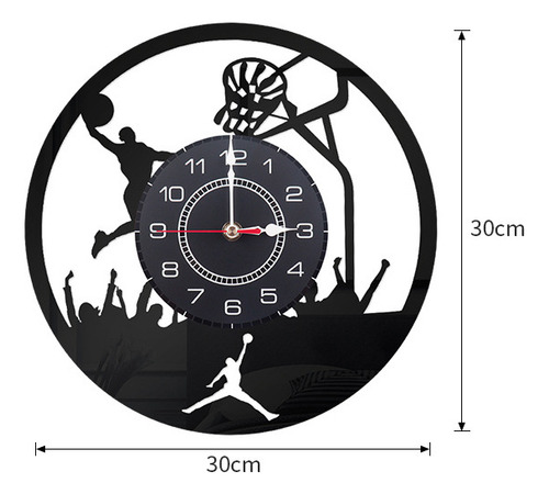 Reloj De Pared Acrílico Moderno Y Silencioso Para Baloncesto