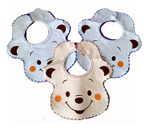 Baberos Bordados Para Bebé Paquete X3