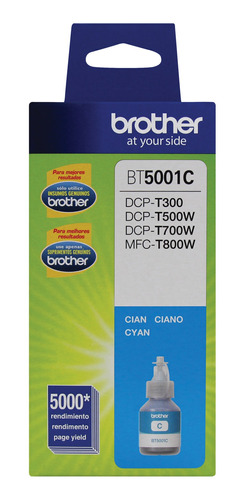 Botella De Tinta Brother Bt5001c - Cyan