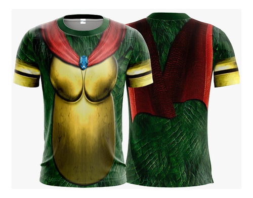 Camiseta Traje Jogo King K Rool Vilao Donkey Kong