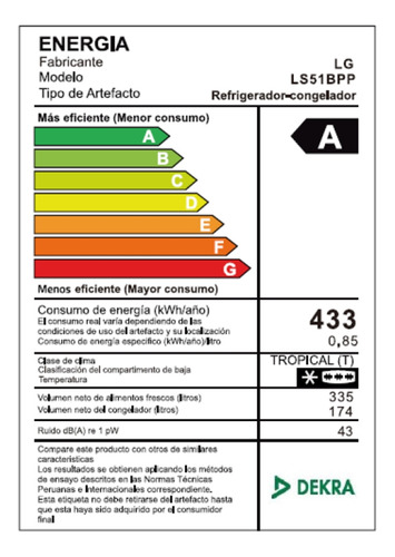 Refrigeradora LG 509lt Multi Air Flow Ls51bpp Plateado