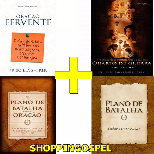 Kit Estudo Bíblico Do Filme Quarto De Guerra 4 Livros