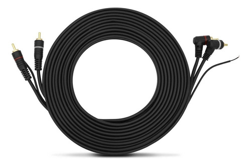 Cabo Automotivo Som Rca 5 Metros 5m Kx3 Blindado Flex Preto