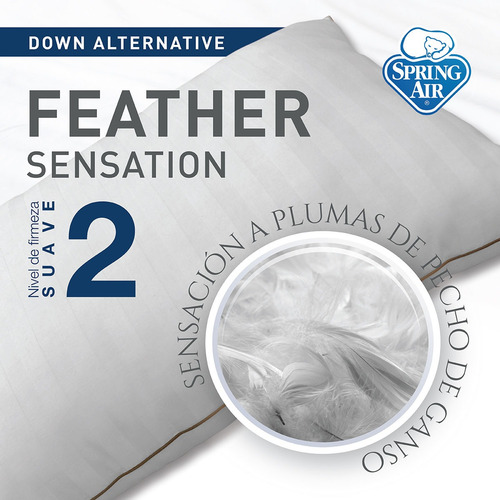 Spring Air Almohada Feather Sensation Suave - Estándar