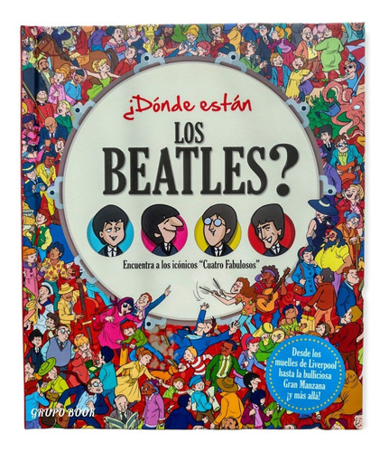 Libro Busca Y Encuentra Beatles Tapa Dura Cuarteto Liverpool