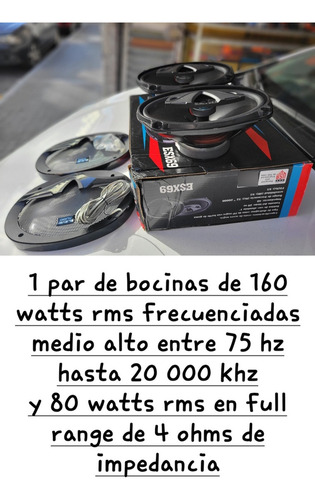 Bocinas 6x9 Traseras Mercury Marauder Años 2003 Y 2004