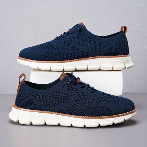 Zapatillas De Hombre Con Cordones, Cómodas Y Elegantes