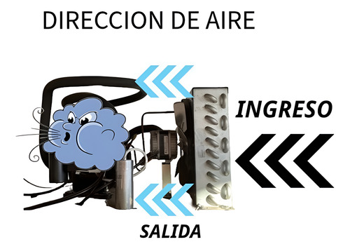 X2 Unidades Motor Ventilador Heladera Forzador N10 Sin Pala