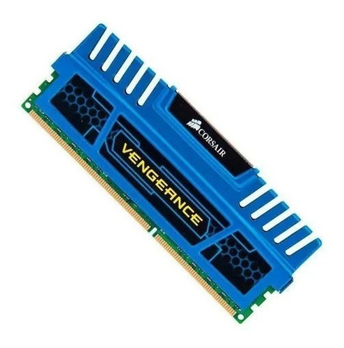Imagem 2 de 2 de Memoria Ram Corsair Vengeance 4gb (1x4gb) 1600mhz Ddr3 Azul