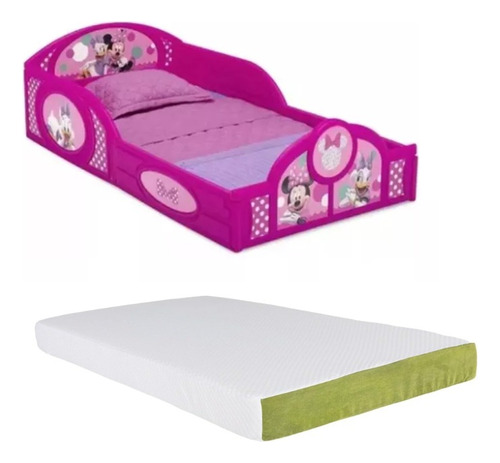 Camita Infantil Minnie Mouse Y Colchon