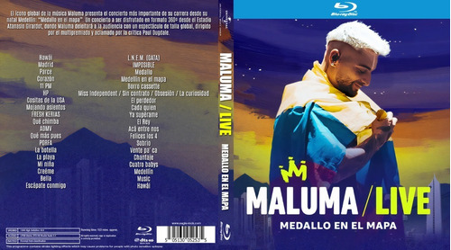 Maluma Live, Medallo En El Mapa 2022 En Bluray!