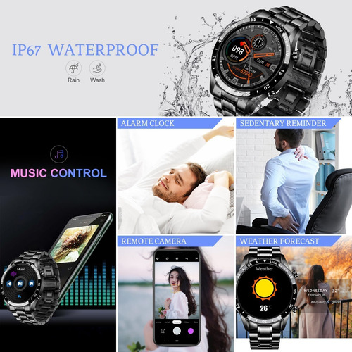 Imagen 5 de 7 de Reloj Inteligente Deportivo Impermeable Para Hombres Reloj B