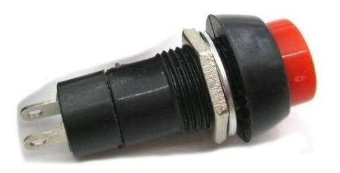 Imagen 2 de 3 de Pulsador Normal Abierto 1.5a 250v Boton Azul X5 Unidades