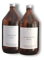 Comprar Set X2 Botellones Vidrio Ambar Lavadero Laundry Limpieza B