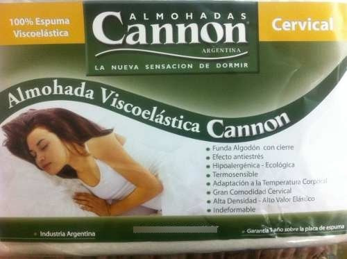 Almohada Cannon Viscoelastica Cervical Oferta Envio S/cargo