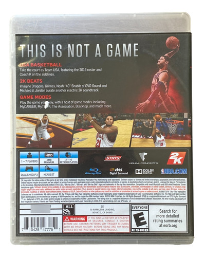 Nba 2k17 - Ps3 Físico
