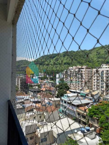 Imagem 1 de 15 de Luxuoso Apartamento Sala-quarto No Riachuelo, Com Infra, Varanda E Vaga Na Escritura. - Boap10498