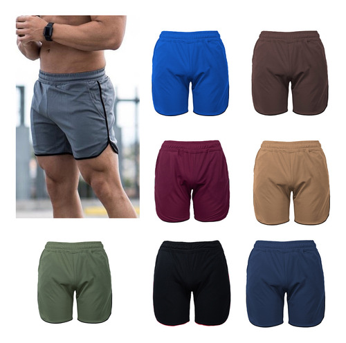 Pantalones Cortos Deportivos Para Hombre, De Secado Rápido,