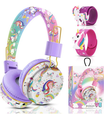 Qearfun Auriculares Unicornio Niñas Y Niños Escuela, Niños Y