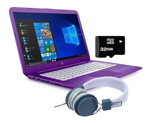 Laptop Hp Stream 14 Intel Dual Core Ssd 32gb Ram 4gb + Kit