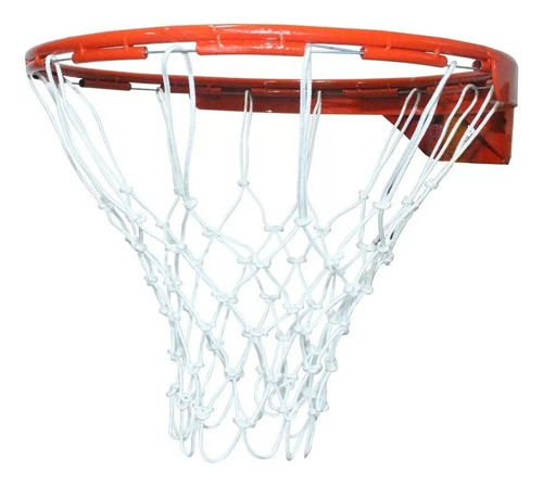 Aro Basket + Malla Para Basquetbol Medida Oficial