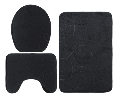 Juego De Alfombrillas De Baño Stone Para Tapa De Inodoro, 3