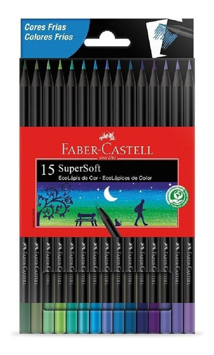 Lapices Faber Castell Supersoft X15 Colores Tonos Frios