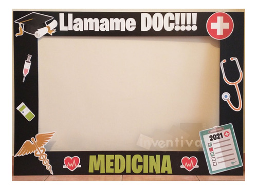 Marco Selfie Medicina Doctor Egresados 100x70 Personalizado