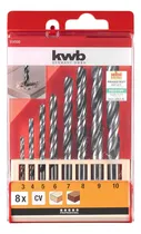 Comprar Juego Set Mechas Brocas Acero Cv Para Madera X8 Kwb 514100