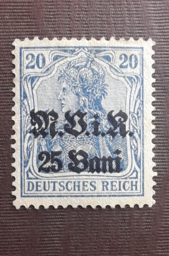 N°214. Oc. Alemana De Rumania. 1917. Imp Alemán Sobrec (Usado)