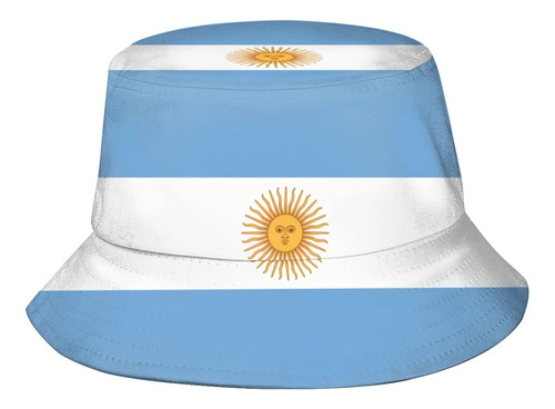 Divertido Sombrero De Pescador De La Bandera Argentina