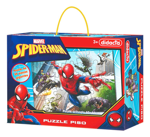 Rompecabezas Puzzle Didacta Spiderman 35 Pcs Gigantes El Rey