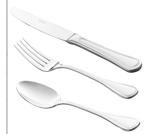 Faqueiro 30 Peças de Aço Inox Avalon - Wolff Cor N/A