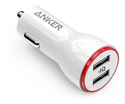 Anker 24w Cargador De Coche Dual Usb, Powerdrive 2 Para Ipho