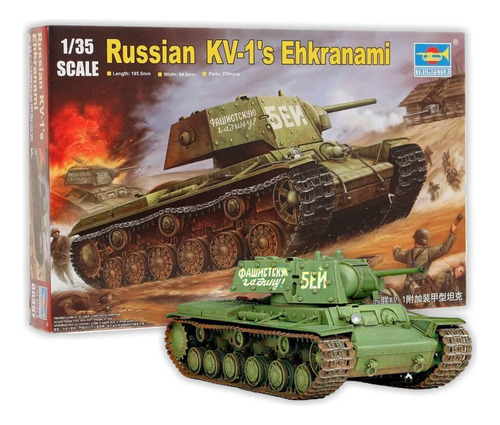 Russian Kv-1 Ehkranami 1/35 Trumpeter [0357]