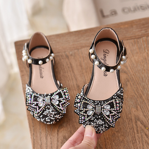 Zapatos De Princesa Para Niña Con Lentejuelas Y Perlas