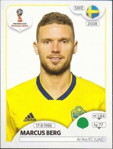 Lámina Album Mundial Rusia 2018 / Marcus Berg #489