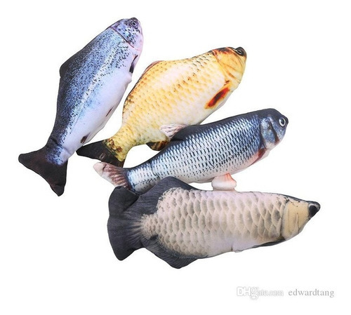 Brinquedo Peixe Interativo De Gatos Usb