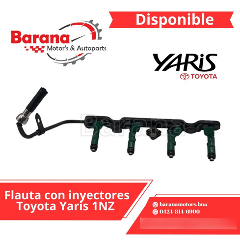 Flauta Con Inyectores Toyota Yaris 1nz
