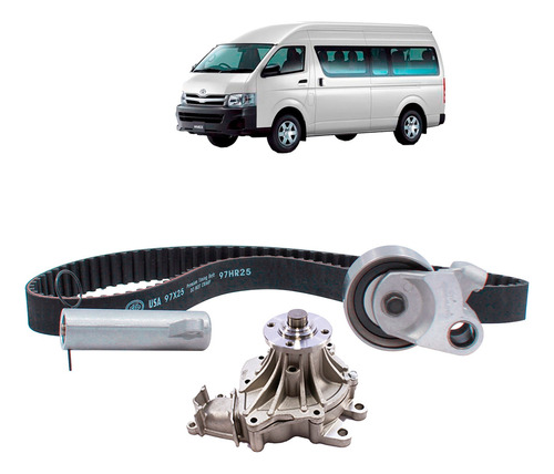 Kit Distribucion Para Hiace 2.5 3.0 2011 2015 Con Bomba Agua