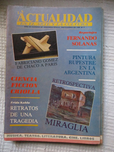 La Actualidad En El Arte Nº 60 (1988) - Frida Kahlo Retratos